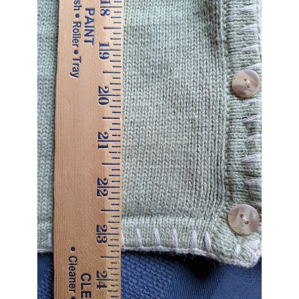 Christopher Banks Cardigan Womens L Garden Cat Hand Embroidered Y2K Vtg Spring - Picture 8 of 10